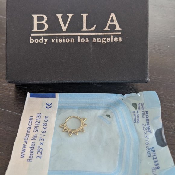 14K Gold BVLA Kasbah Ring Daith Earring - Picture 4 of 7